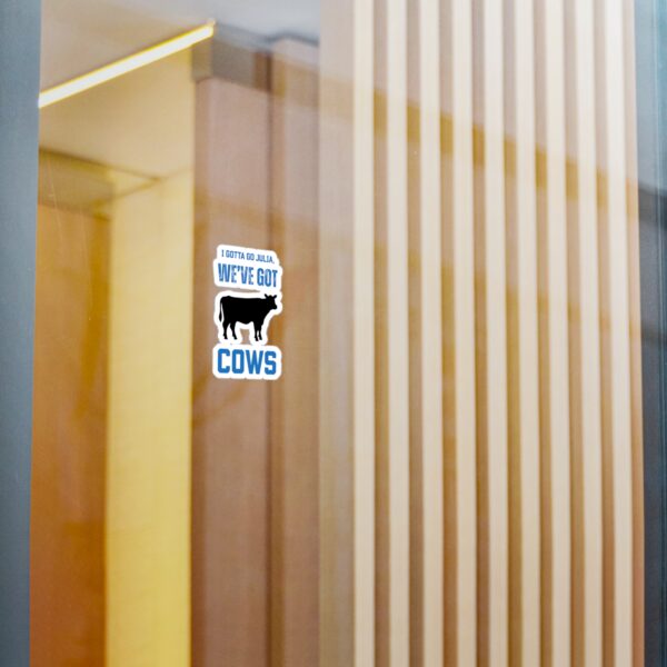 Twister-Inspired Vinyl Decal - 'We've Got Cows' - Image 2
