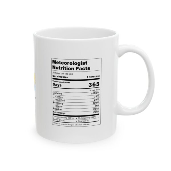Meteorologist Nutrition Facts Mug - Image 4